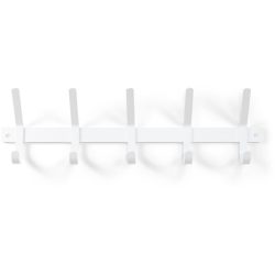 Spinder Design Garderobenleiste Hesta Weiss Stahl 21 cm - Garderobenleiste