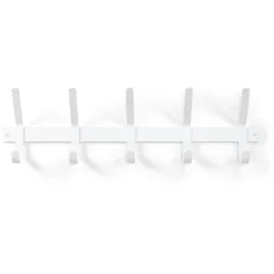 Spinder Design Garderobenleiste Hesta Weiss Stahl 21 cm - Garderobenleiste