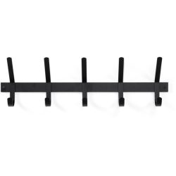 Spinder Design Garderobenleiste Hesta Schwarz Stahl 21 cm - Garderobenleiste