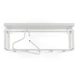 Spinder Design Garderobe Hesta Weiss Stahl 28 cm - Material: Stahl/Melanin - Garderobe