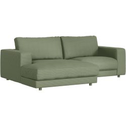Ecksofa Ava Grün Stoff B 240 T 170 cm - Farbe: turtle - Material: Bezug: 88% Polyester, 12% Polyacryl - Möbel Konfigurator: Traummöbel individuell