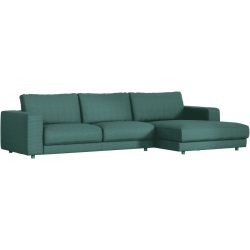 Ecksofa Ava Grün Stoff B 330 T 170 cm - Farbe: green - Material: Bezug: 88% Polyester, 12% Polyacryl - Möbel Konfigurator: Traummöbel individuell