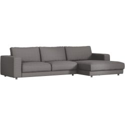 Ecksofa Ava Grau Stoff B 330 T 170 cm - Farbe: Dark Grey - Material: Bezug: 88% Polyester, 12% Polyacryl - Möbel Konfigurator: Traummöbel individuell
