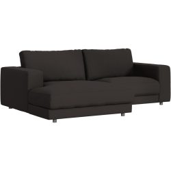 Ecksofa Ava Braun Stoff B 240 T 170 cm - Farbe: mocca - Material: Bezug: 100% Polyester - Möbel Konfigurator: Traummöbel individuell zusammenstellen -