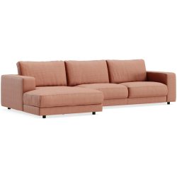 Ecksofa Ava Orange Stoff B 320 T 170 cm - Farbe: rusty - Material: Bezug: 88% Polyester, 12% Polyacryl - Möbel Konfigurator: Traummöbel individuell