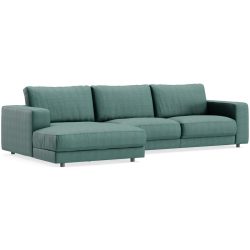 Ecksofa Ava Grün Stoff B 320 T 170 cm - Farbe: green - Material: Bezug: 88% Polyester, 12% Polyacryl - Möbel Konfigurator: Traummöbel individuell