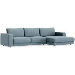 Ecksofa Ava Blau Stoff B 330 T 170 cm - Farbe: petrol - Material: Bezug: 100% Polyester - Möbel Konfigurator: Traummöbel individuell zusammenstellen -
