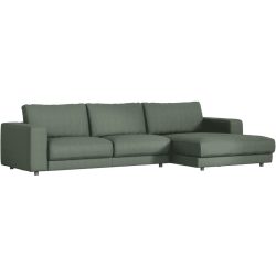 Ecksofa Ava Grün Stoff B 330 T 170 cm - Farbe: Oliv - Material: Bezug: 100% Polyester - Möbel Konfigurator: Traummöbel individuell zusammenstellen -