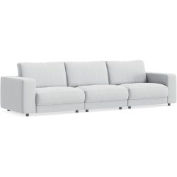 Sofa Ava Grau Stoff B 320 T 107 cm - Farbe: Light Grey - Material: Bezug: 59,7% Polyester 34,4% Polyacryl 5,9% Viskose - Möbel Konfigurator: