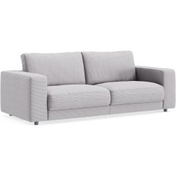 Sofa Ava Grau Stoff B 230 T 107 cm - Farbe: Grey - Material: Bezug: 88% Polyester, 12% Polyacryl - Möbel Konfigurator: Traummöbel individuell
