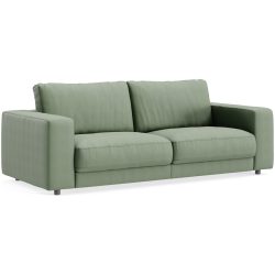 Sofa Ava Grün Stoff B 230 T 107 cm - Farbe: turtle - Material: Bezug: 100% Polyester - Möbel Konfigurator: Traummöbel individuell zusammenstellen -