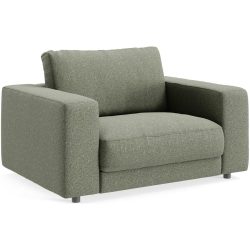Sessel Ava Stoff 140 cm 107 cm - Farbe: Oliv - Material: Bezug: 100% Polyester - Möbel Konfigurator: Traummöbel individuell zusammenstellen - Sessel