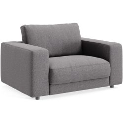 Sessel Ava Stoff 140 cm 107 cm - Farbe: Stone - Material: Bezug: 100% Polyester - Möbel Konfigurator: Traummöbel individuell zusammenstellen - Sessel