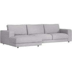 Ecksofa Ava Grau Stoff B 320 T 170 cm - Farbe: Grey - Material: Bezug: 88% Polyester, 12% Polyacryl - Möbel Konfigurator: Traummöbel individuell