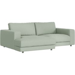 Ecksofa Ava Grün Stoff B 240 T 170 cm - Farbe: Mint - Material: Bezug: 100% Polyester - Möbel Konfigurator: Traummöbel individuell zusammenstellen -
