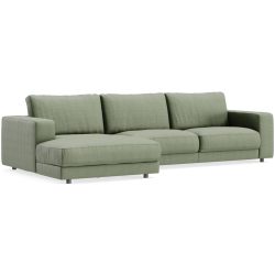 Ecksofa Ava Grün Stoff B 320 T 170 cm - Farbe: turtle - Material: Bezug: 88% Polyester, 12% Polyacryl - Möbel Konfigurator: Traummöbel individuell