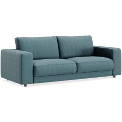 Sofa Ava Grau Stoff B 230 T 107 cm - Farbe: blue grey - Material: Bezug: 100% Polyester - Möbel Konfigurator: Traummöbel individuell zusammenstellen -