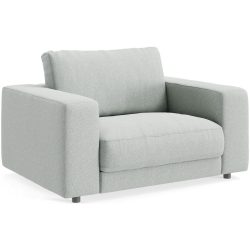 Sessel Ava Stoff 140 cm 107 cm - Farbe: platin - Material: Bezug: 100% Polyester - Möbel Konfigurator: Traummöbel individuell zusammenstellen - Sessel