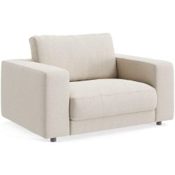 Sessel Ava Stoff 140 cm 107 cm - Farbe: Nature - Material: Bezug: 100% Polyester - Möbel Konfigurator: Traummöbel individuell zusammenstellen - Sessel