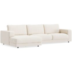Ecksofa Ava Beige Stoff B 320 T 170 cm - Farbe: Nature - Material: Bezug: 100% Polyester - Möbel Konfigurator: Traummöbel individuell zusammenstellen
