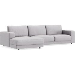 Ecksofa Ava Grau Stoff B 320 T 170 cm - Farbe: Grey - Material: Bezug: 88% Polyester, 12% Polyacryl - Möbel Konfigurator: Traummöbel individuell