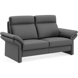 Sofa Albula Grau Leder 182 cm 89 cm - Farbe: Mercury fango - Material: Echtleder - Möbel Konfigurator: Traummöbel individuell zusammenstellen - Sofa