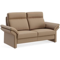 Sofa Albula Braun Leder 182 cm 89 cm - Farbe: Mercury macchiato - Material: Echtleder - Möbel Konfigurator: Traummöbel individuell zusammenstellen -