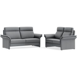 Polstergruppe Albula Grau Stoff 286 cm 241 cm - Farbe: Roma anthrazit - Material: Echtstoff - Möbel Konfigurator: Traummöbel individuell