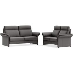 Polstergruppe Albula Braun Stoff 286 cm 241 cm - Farbe: Roma brown - Material: Echtstoff - Möbel Konfigurator: Traummöbel individuell zusammenstellen