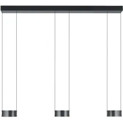 Designer-Pendellampe Bankamp Impact anthrazit dimmbar - Farbe: anthrazit eloxiert - Lichtfarbe: Warmweiss - Kaltes Tagesweiss - Designer-Pendellampe