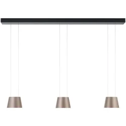 Designer-Pendellampe Bankamp Bo bronze dimmbar - Farbe: Bronze eloxiert - LED - Lichtfarbe: Warmweiss - Material: Stahl - Designer-Pendellampe- LED