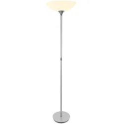 Designer-Stehlampe Bankamp Vera aluminium matt dimmbar H 180 cm - LED - Lichtfarbe: Warmweiss - Designer-Stehlampe- LED Energiesparlampe
