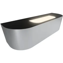Designer-Wandlampe Bankamp Vector chrom - Lichtfarbe: Warmweiss - Designer-Wandlampe