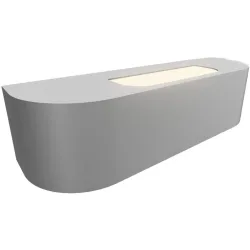 Designer-Wandlampe Bankamp Vector aluminium matt - Lichtfarbe: Warmweiss - Designer-Wandlampe