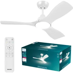 Philips LED Olas Deckenventilator 30 W mit Fernbedienung, Dimmbar