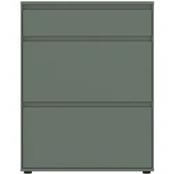 Schuhschrank Birio Grün MDF B 75 cm T 35.3 cm - Farbe: Salbei - Material: Spanplatte - Schuhschrank