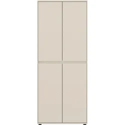 Schuhschrank Birio Beige MDF B 75 cm T 35.3 cm - Farbe: Kaschmir - Material: Spanplatte - Schuhschrank