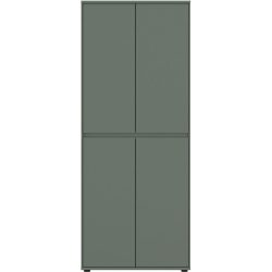 Schuhschrank Birio Grün MDF B 75 cm T 35.3 cm - Farbe: Salbei - Material: Spanplatte - Schuhschrank