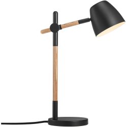 NORDLUX Tischlampe Theo Schwarz Metall B 15 cm H 42.7 cm - Tischlampe