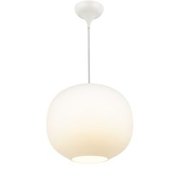 NORDLUX Pendellampe Navone Weiss Glas B 30 cm H 25.5 cm - Farbe: Opalweiss - Pendellampe