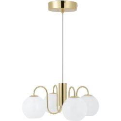 NORDLUX Pendellampe Franca Edelstahl Metall B 46 cm H 19.5 cm - Farbe: messing - Pendellampe