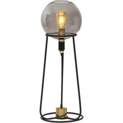 Tischlampe Stelo Schwarz Metall B 25 H 71 cm - Tischlampe
