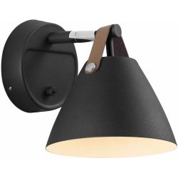 NORDLUX Wandlampe Strap Schwarz Metall B 21 H 17 cm - Wandlampe