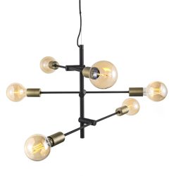 NORDLUX Pendellampe Josefine Schwarz Metall B 55 H 79 cm - Farbe: Matt Schwarz - Pendellampe