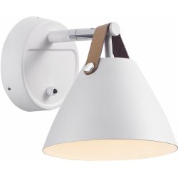 NORDLUX Wandlampe Strap Weiss Metall B 21 H 17 cm - Wandlampe