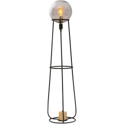 Stehlampe Stelo Schwarz Metall B 25 cm H 129.5 cm - Stehlampe