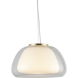 NORDLUX Pendellampe Jelly Edelstahl Glas B 39 cm H 22.8 cm - Farbe: chrom - Pendellampe