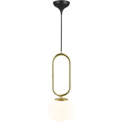 NORDLUX Pendellampe Shapes Edelstahl Glas B 22 cm H 60.5 cm - Farbe: messing - Pendellampe