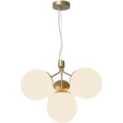 NORDLUX Pendellampe Ivona Edelstahl Glas B 54.2 cm H 41.5 cm - Farbe: messing - Pendellampe