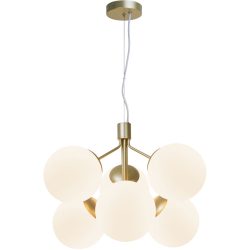 NORDLUX Pendellampe Ivona Edelstahl Glas B 62 cm H 44.5 cm - Farbe: messing - Pendellampe